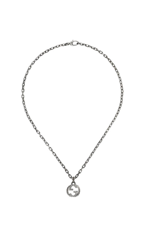 Gucci Sterling Silver Interlocking G Necklace YBB455307001