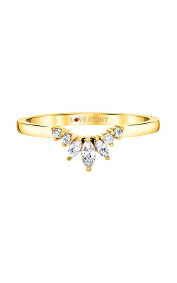 Love Story 14k Yellow Gold 1/4ctw Diamond Curve Band L9065-W(YG)