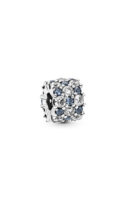 Pandora Blue & Clear Sparkle, Blue Crystal & Clear CZ Charm 798487C02