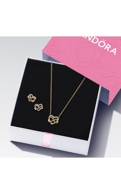 Pandora Sparkling Infinity Heart Jewellery Gift Set B802441-1