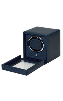 WOLF Cub Single Navy Watch Winder With Cover 461128
