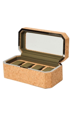 WOLF Cortica 4 Piece Cork Watch Box 668261