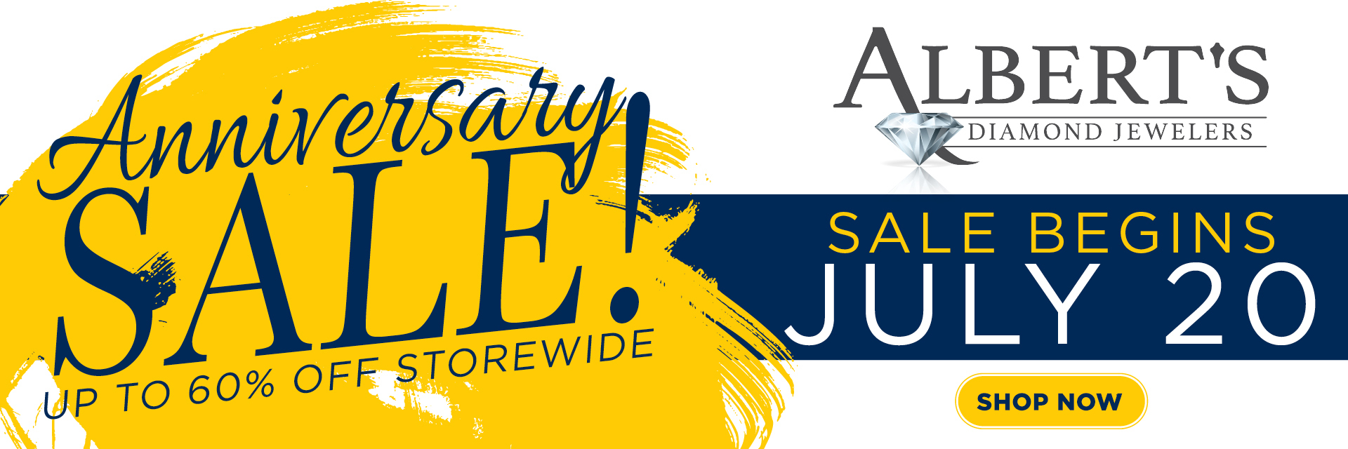 Albert's Anniversary Sale up to 60% off! Shop Now! Albert's Anniversary Sale up to 60% off! Shop Now!