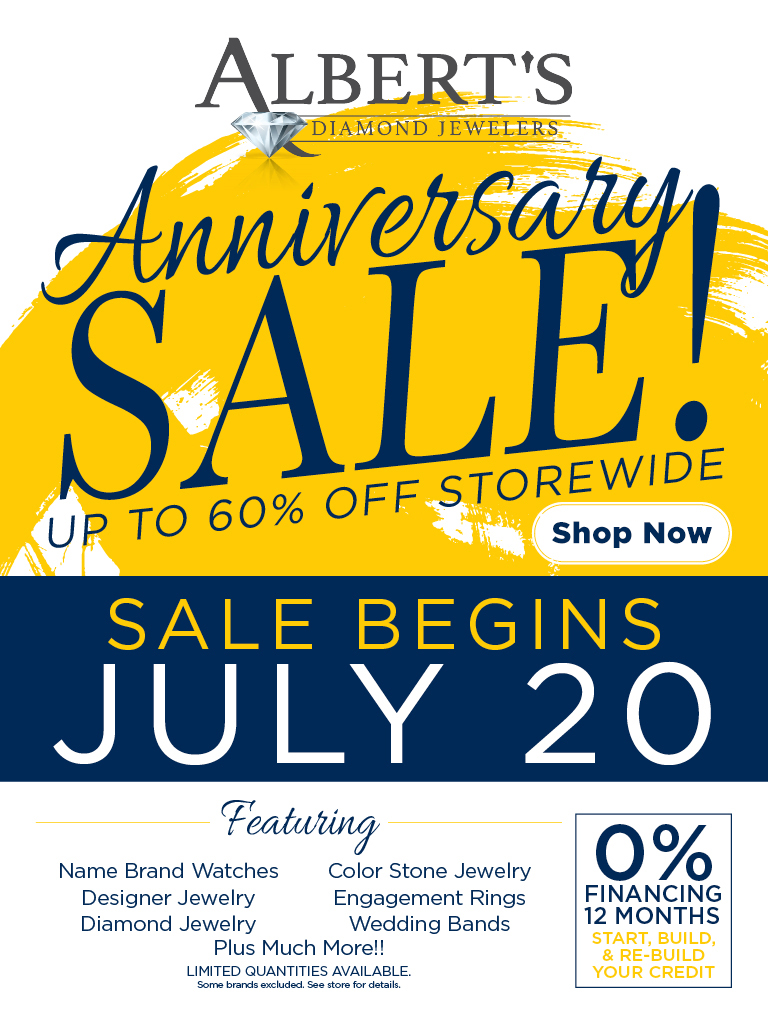 Albert's Anniversary Sale up to 60% off! Shop Now! Albert's Anniversary Sale up to 60% off! Shop Now!