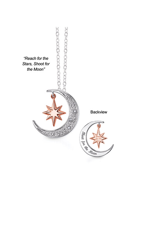 Albert's Sterling Silver Shoot For The Moon Necklace 2446190017P